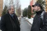 s Marekom Mokošom - autorom snehových sôch